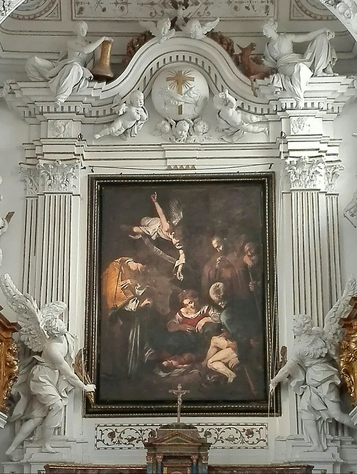 Copia dell'opera all'Oratorio di San Lorenzo